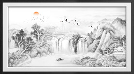 水墨山水画