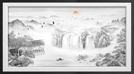 水墨山水画