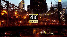 短视频素材夜晚灯光闪耀跨海大桥