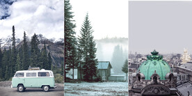 装饰画 晶瓷画 车 古迹