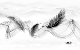 羽毛客厅山水 TIF分层文件