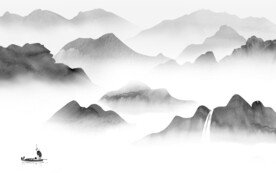 高清客厅山水 TIF分层文件