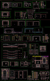 大理石电视机背景墙图纸