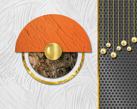 装饰画 晶瓷画 几何立体图