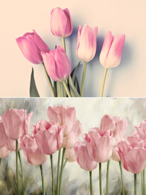 装饰画 晶瓷画 粉色玫瑰花