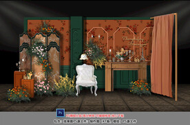 欧式复古迎宾区