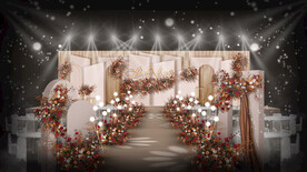 香槟色婚礼仪式区