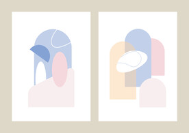 抽象几何墙面家居装饰画