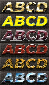 海报卡通立体字样机ps字体样式