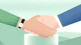 握手插画