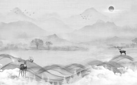 高档 山水新画 TIF分层文件