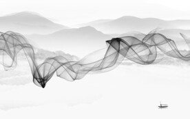 新款 山水灰色新画 TIF分层