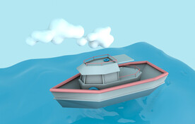 游艇海洋C4D立体卡通模型设计