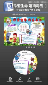 word禁毒手抄报小报毒品危害