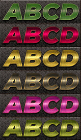 3D质感金属机械游戏字体样式