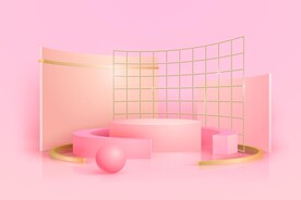 3D产品展示背景板模板素材