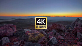 唯美视频清晨朝山顶天际云海美景