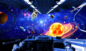 科幻星空背景墙