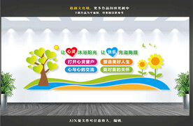 心灵驿站文化墙