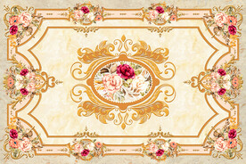 欧式花纹复古地毯