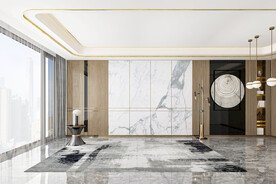 现代客厅场景背景墙