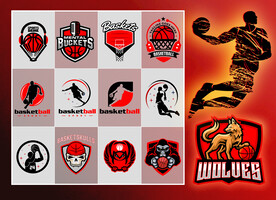 矢量职业篮球文化系列