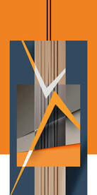 装饰画 晶瓷画 画中画 抽象图