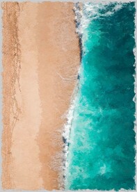 5070数字油画装饰画碧海沙滩