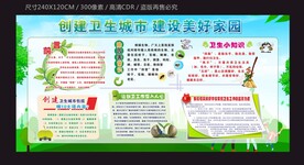 创卫创文创城宣传栏