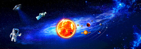 太空宇宙银河系背景