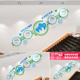 牙科楼道文化墙