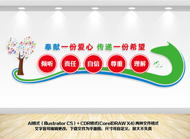 爱心驿站文化墙