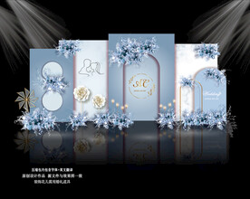 蓝色婚礼效果图