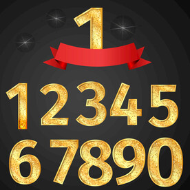 金色数字效果图