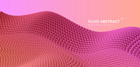 时尚山峰波纹动感红紫色渐变背景