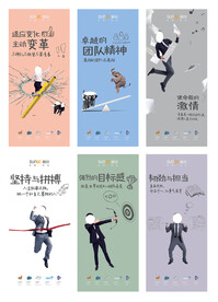 企业励志系列海报