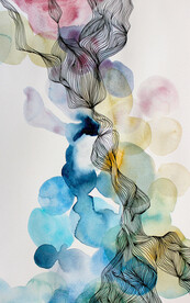 装饰画 新中式 抽象线条