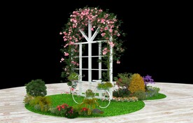 商场中庭春季植物美陈