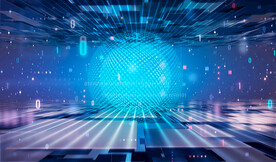 蓝色互联网数字科技海报背景