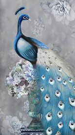 装饰画 孔雀 牡丹花