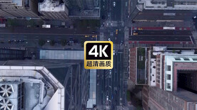 短视频素材航拍城市街道建筑群