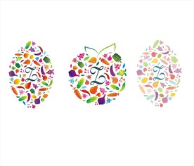 卡通果蔬 卡通水果 蔬菜矢量图