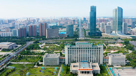 4K航拍宁夏人民广场