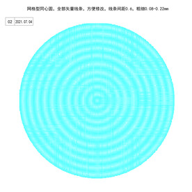 同心圆 渐变 防伪