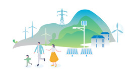 国家电网电力矢量插画