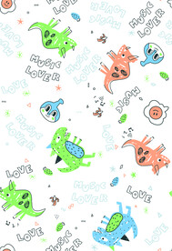 小恐龙水印字母