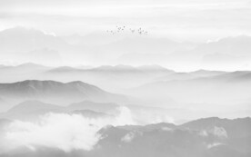 新中式山水背景墙