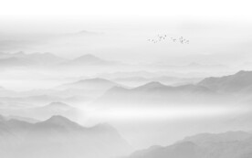 新中式山水背景墙