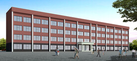 工厂办公楼建筑外观设计效果图