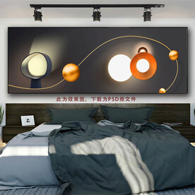 床头光影背景画